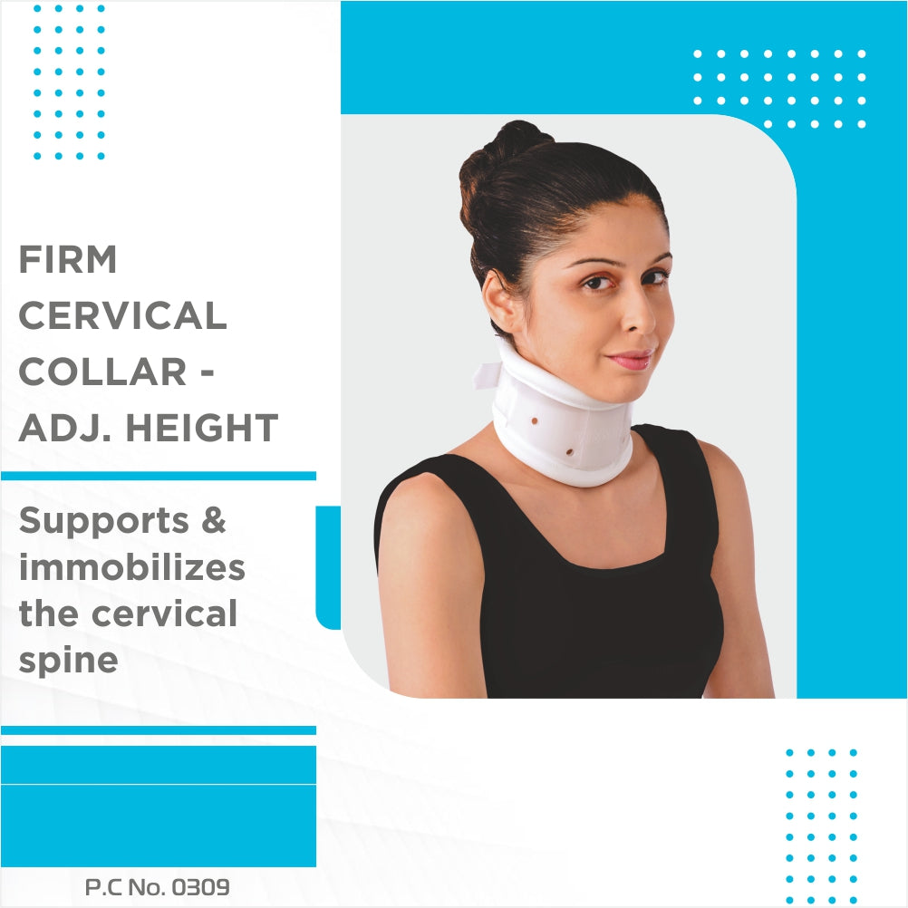 "FIRM CERVICAL COLLAR - ADJ. HEIGHT"