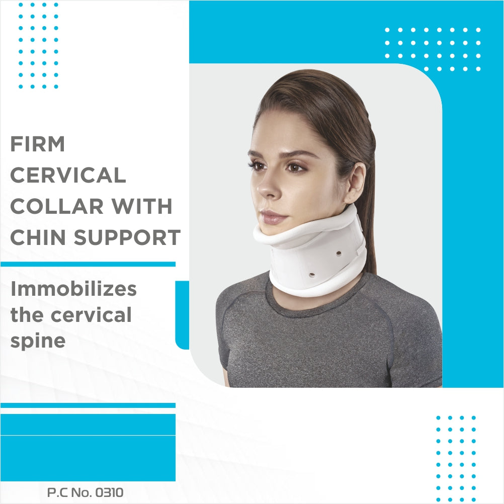 "FIRM CERVICAL COLLAR WITH CHIN SUPPORT"