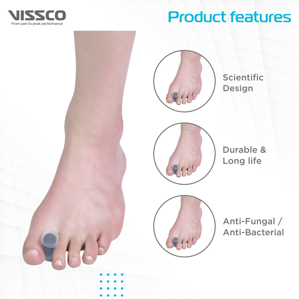 Toe Spreader | Helps to Align Correct Position & Prevent Deformity of the Toes (Grey)
