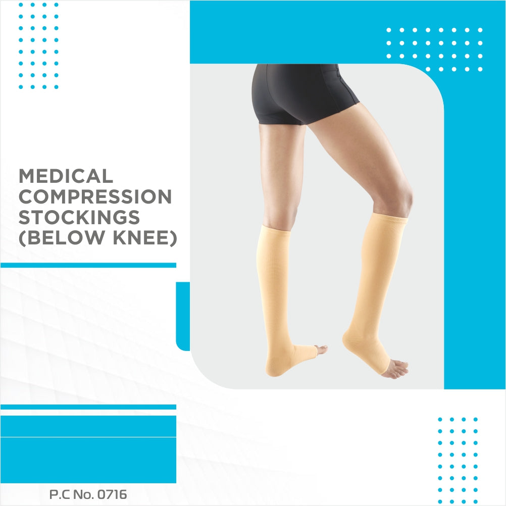 "MEDICAL COMPRESSION STOCKINGS BELOW KNEE"