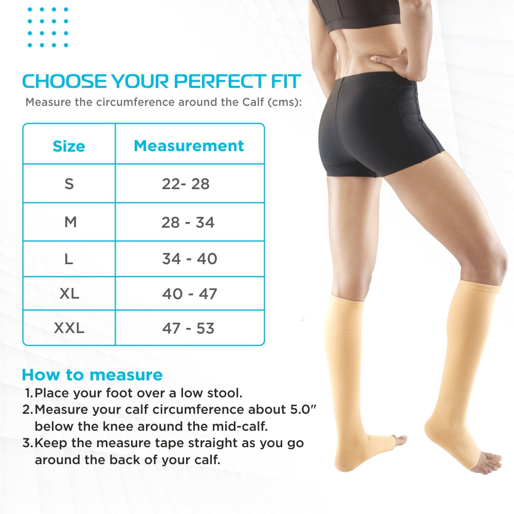 "MEDICAL COMPRESSION STOCKINGS BELOW KNEE"