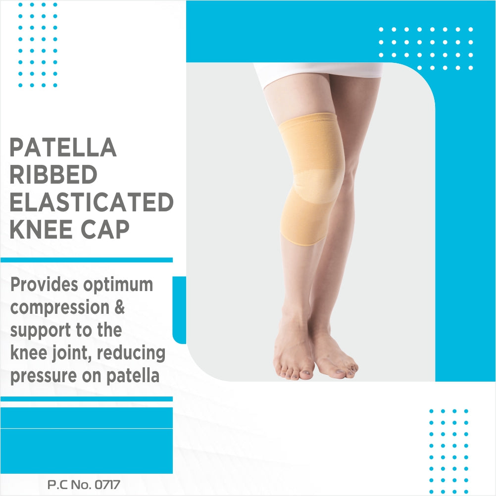 PATELLA RIBBED ELASTICATED KNEE CAP