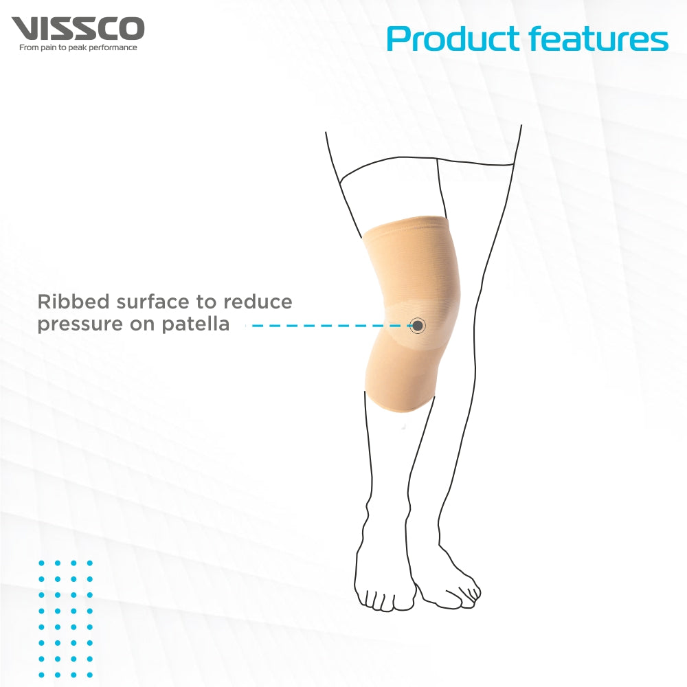 PATELLA RIBBED ELASTICATED KNEE CAP