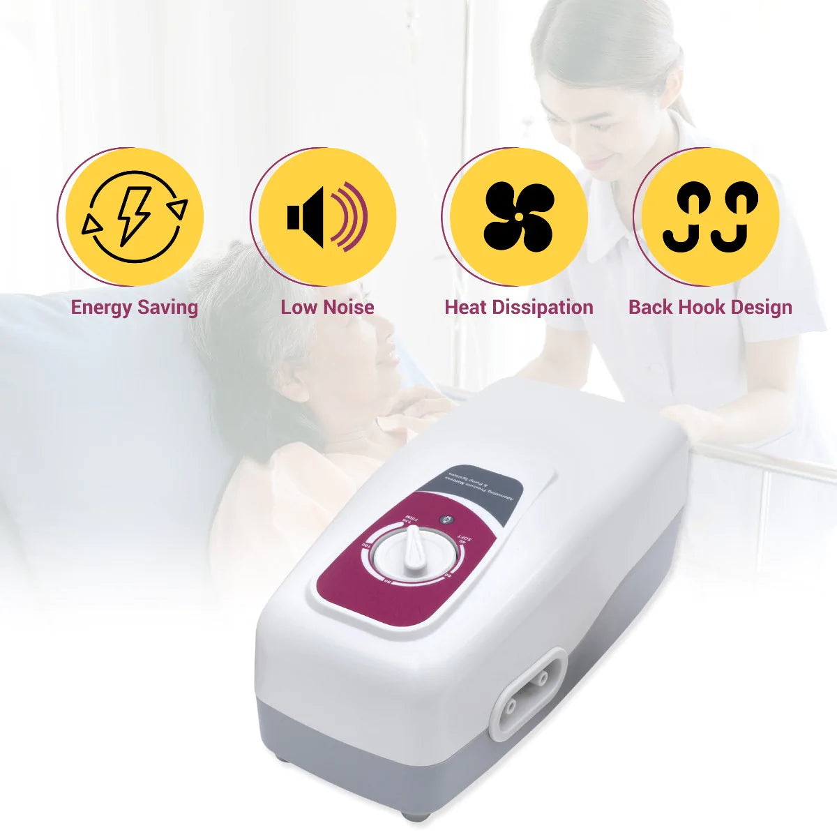 Sorenil Bubble Mattress with Air Pump for Prevention of Bed Sore