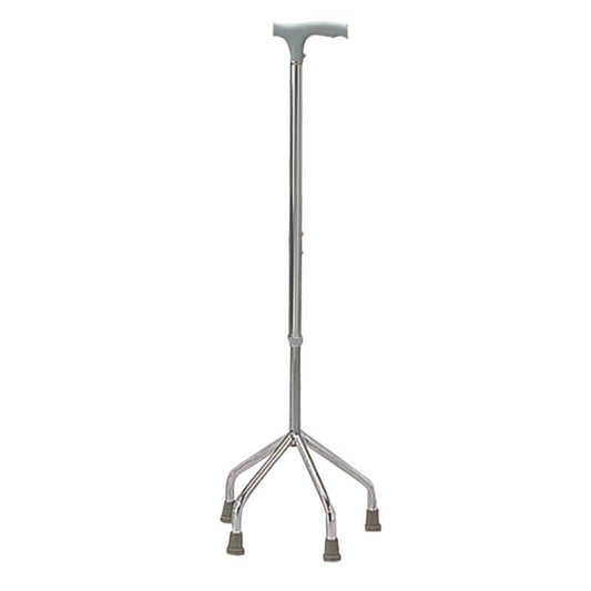 KosmoCare Height adjsutable Walking Stick With 4 legs - Quadripod