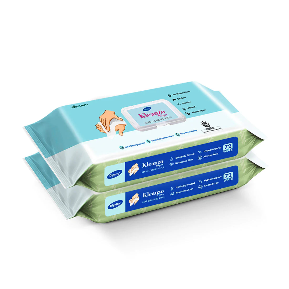 Dignity Kleanzo Hand Cleansing Wipes (72 Wipes/Pack)