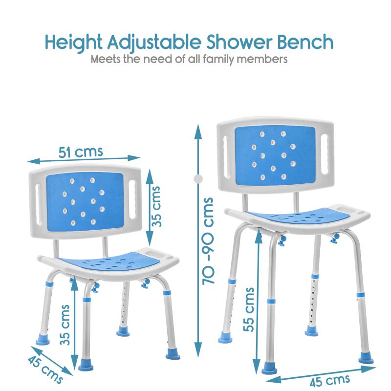 KosmoCare Shower Bench with EVA Mat (RX109)