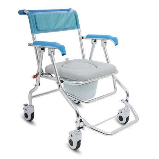 KosmoCare Prestige Folding Commode Wheelchair (RMR204)