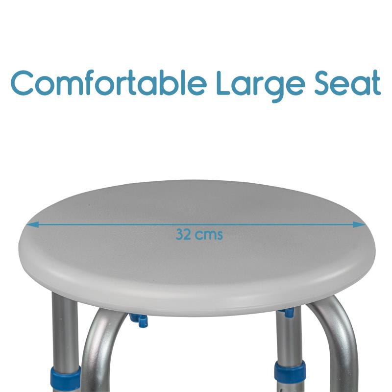 KosmoCare Shower Stool Round Seat (RX106)