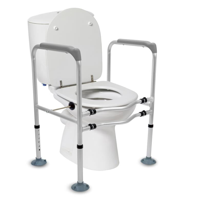 KosmoCare Compact Toilet Safety Rails - Steel - Assembly 