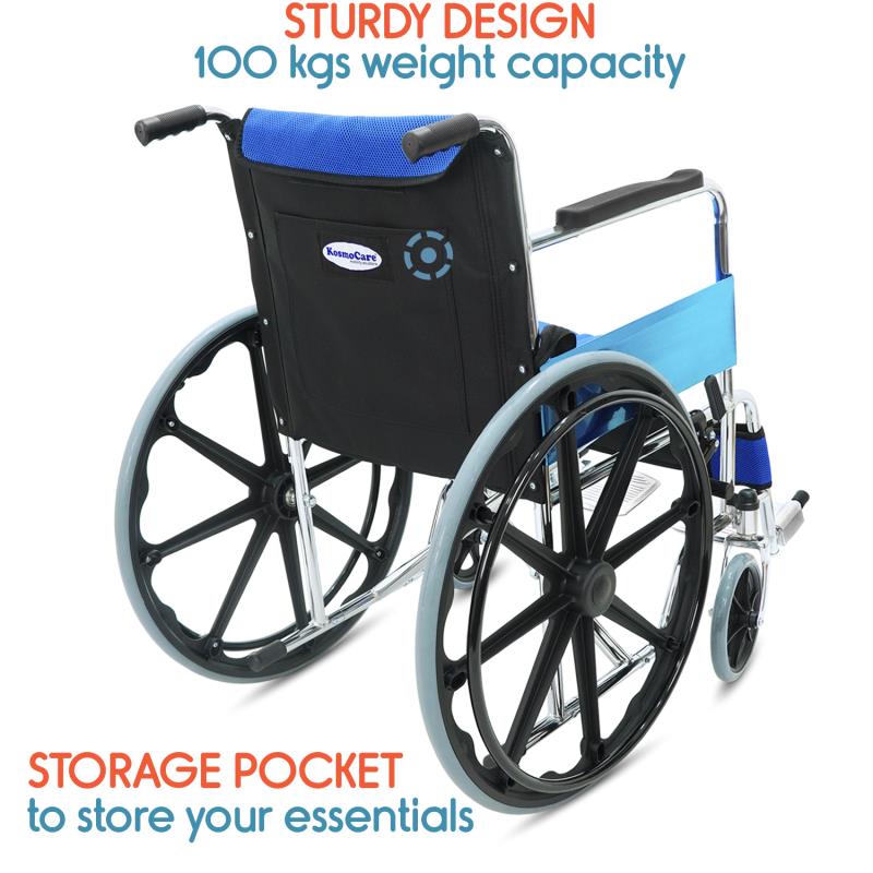 KosmoCare Dura Mag Wheelchair with Soft cushion (RCR102)