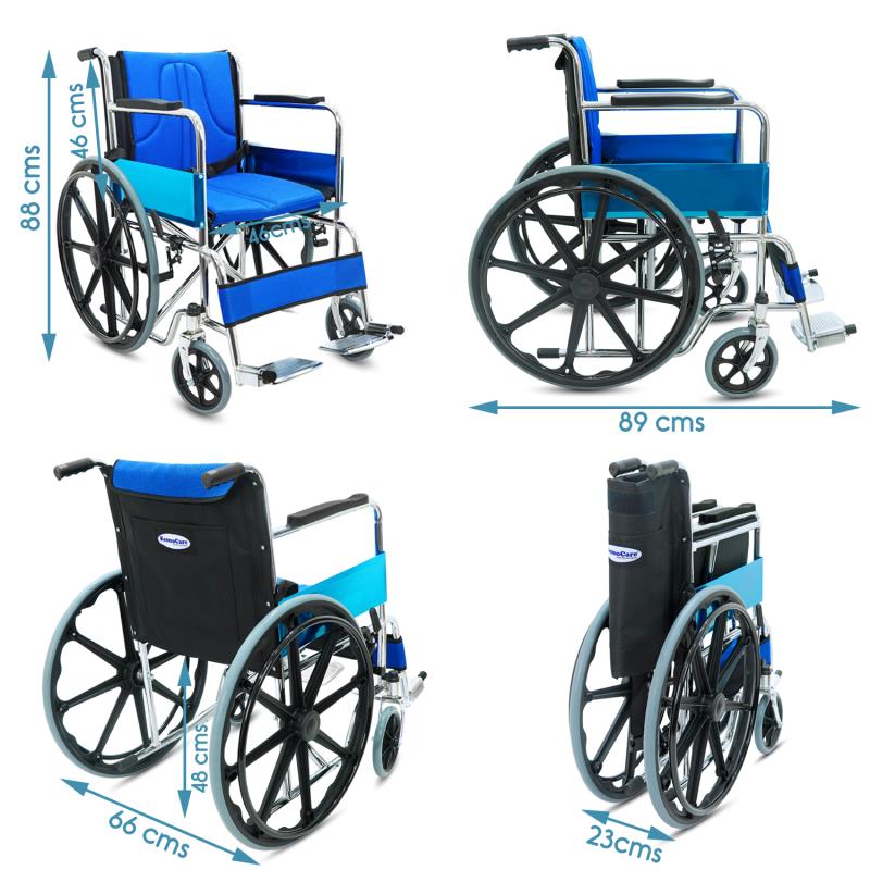 KosmoCare Dura Mag Wheelchair with Soft cushion (RCR102)