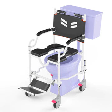 Frido GO Attendant Propelled Wheelchair | Travel and Shower Commode Wheelchair