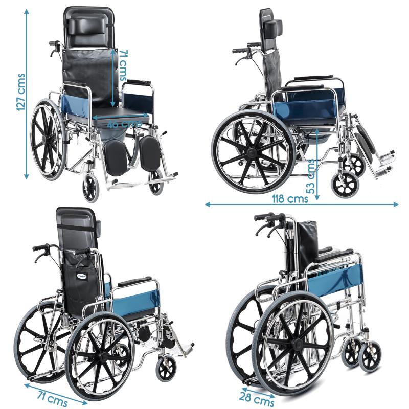 KosmoCare Recliner cum Commode (RCS303)