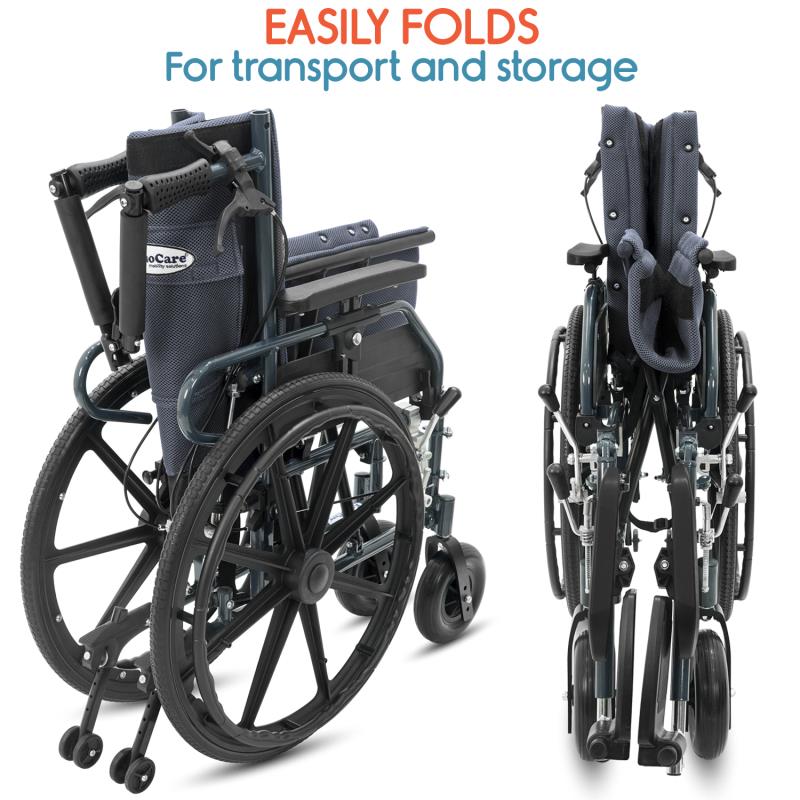 KosmoCare Recliner Light Wheelchair -Crest Series (RCS306)