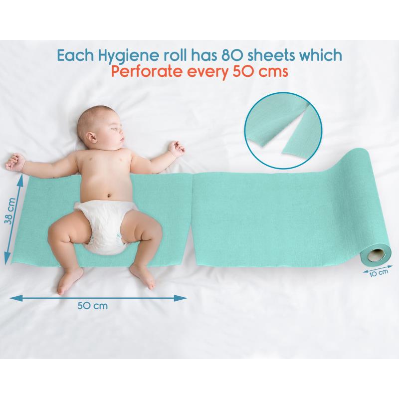 Hygiene Protective Sheet (38 x 50cms) - 80 sheets per roll