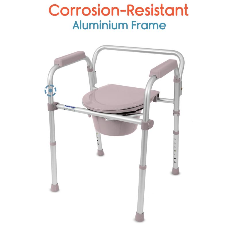 KosmoCare Aluminum Folding Commode Chair (RMU127)
