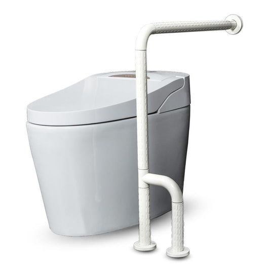 KosmoCare Stainless Steel Standing Toilet Grab Bar W/nylon Sleeve