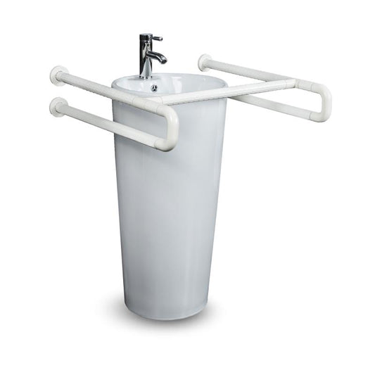 KosmoCare Stainless Steel Wash Basin Grab Bar W/Horizontal Support