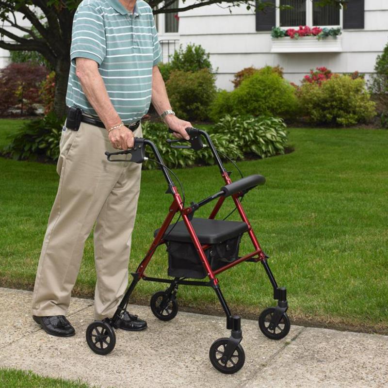 Kosmocare Folding Rollator Walker with seat