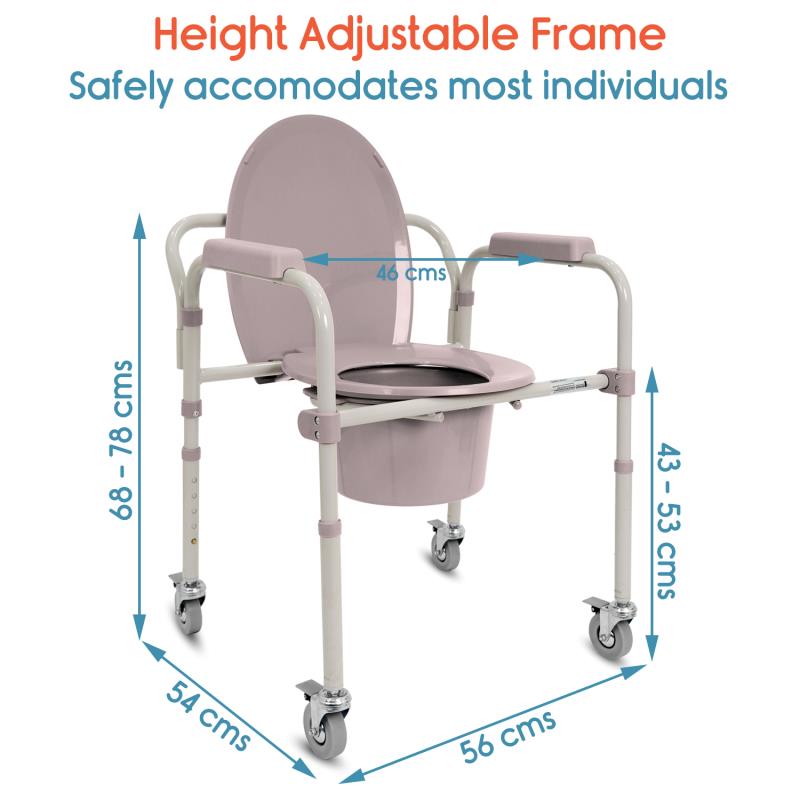 KosmoCare Commode with Castors (RMU104)