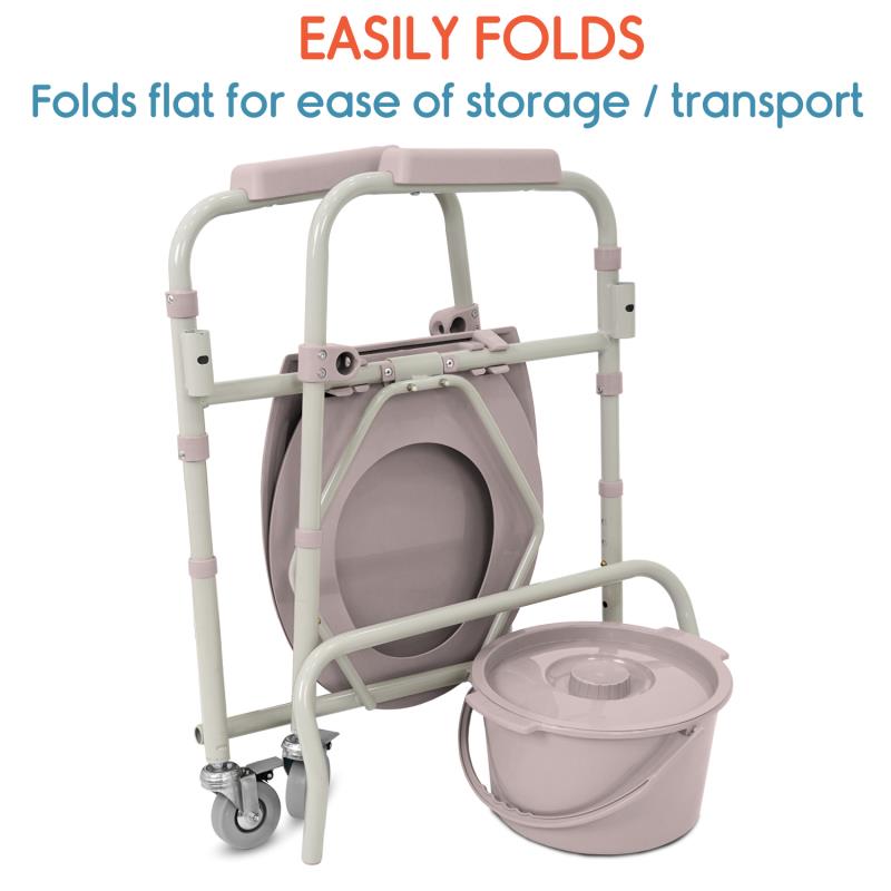 KosmoCare Commode with Castors (RMU104)