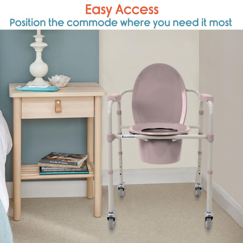 KosmoCare Commode with Castors (RMU104)