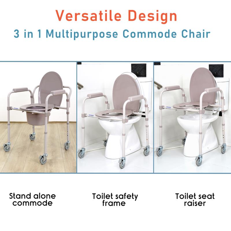KosmoCare Commode with Castors (RMU104)