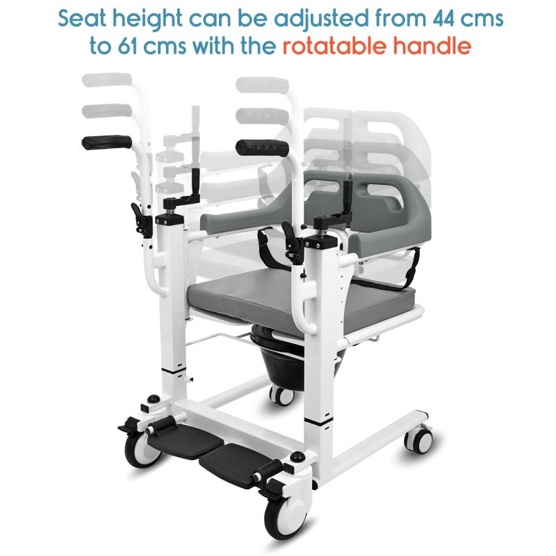 KosmoCare Patient Lift & Transfer Wheelchair For Bedridden Patient (RCS601 & RCS602)