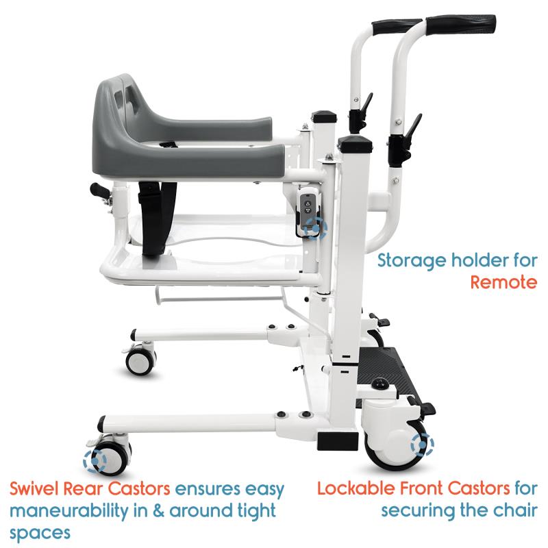 KosmoCare Electric Lift Patient Transfer Wheelchair