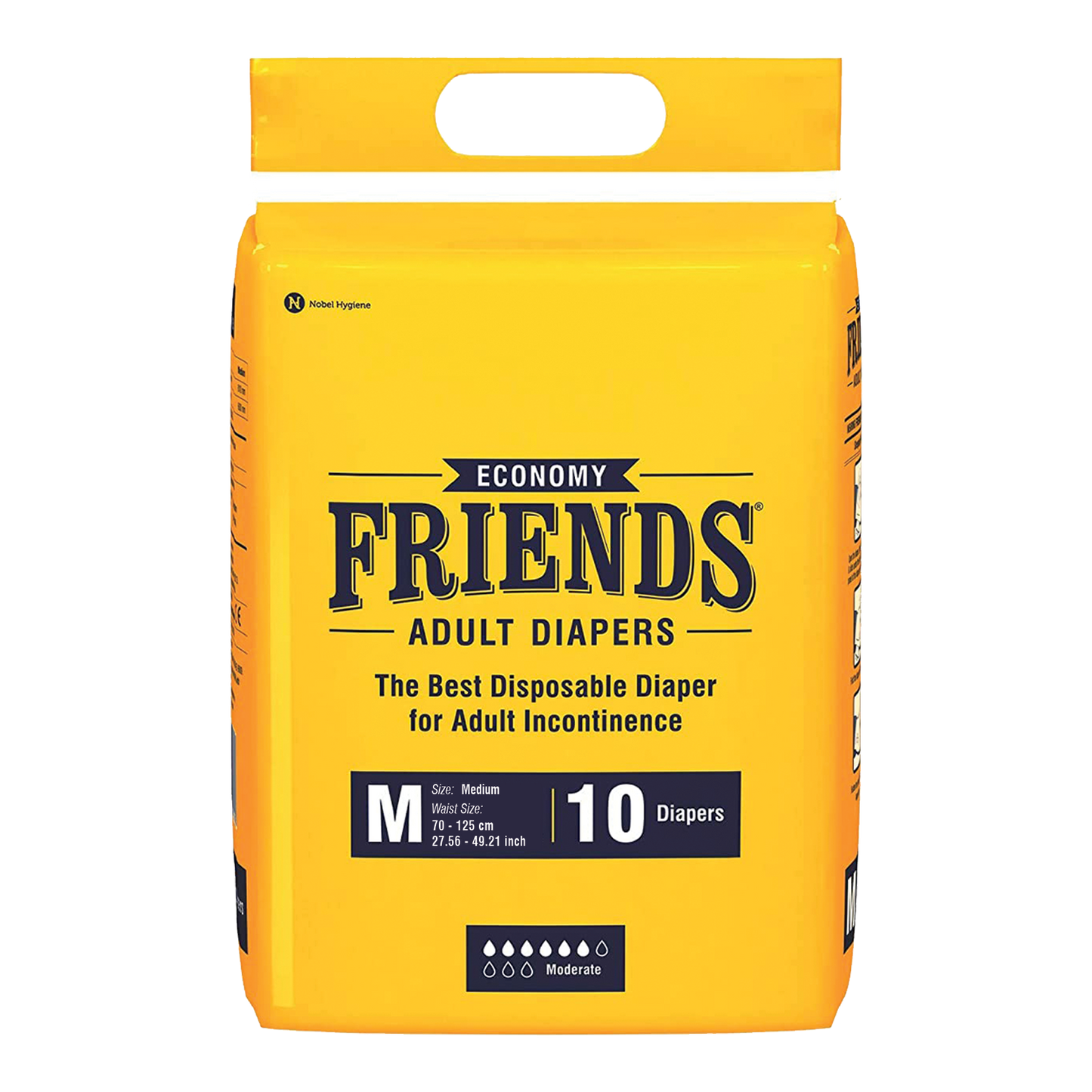 FRIENDS ADULT DIAPERS ECONOMY 10's X 12 C