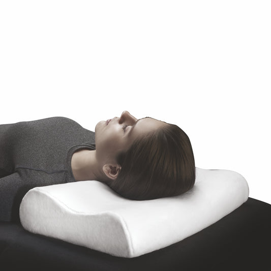 "NEW CONTOURED MEMORY FOAM PILLOW"
