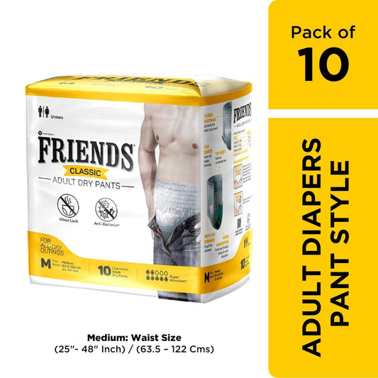 FRIENDS ADULT DRY PANTS CLASSIC 20' Pieces X 4 Case (MFG)