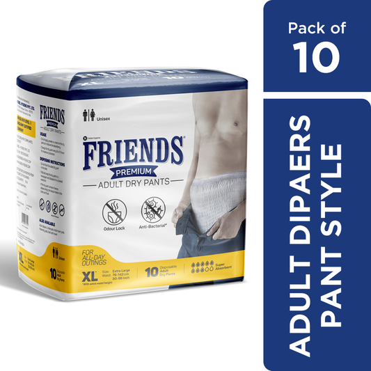 FRIENDS ADULT DRY PANTS PREMIUM 10's X 8 C (MFG)