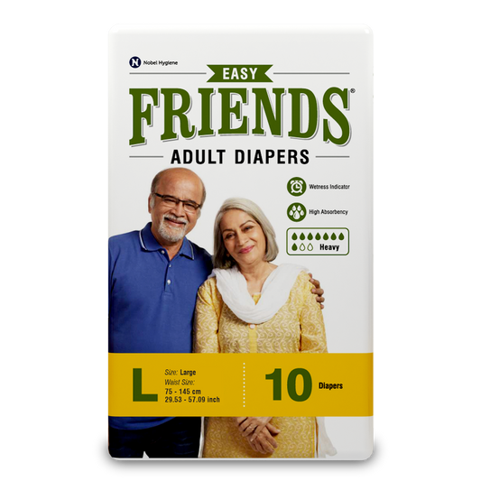 FRIENDS ADULT DIAPERS EASY 10's × 12 Case