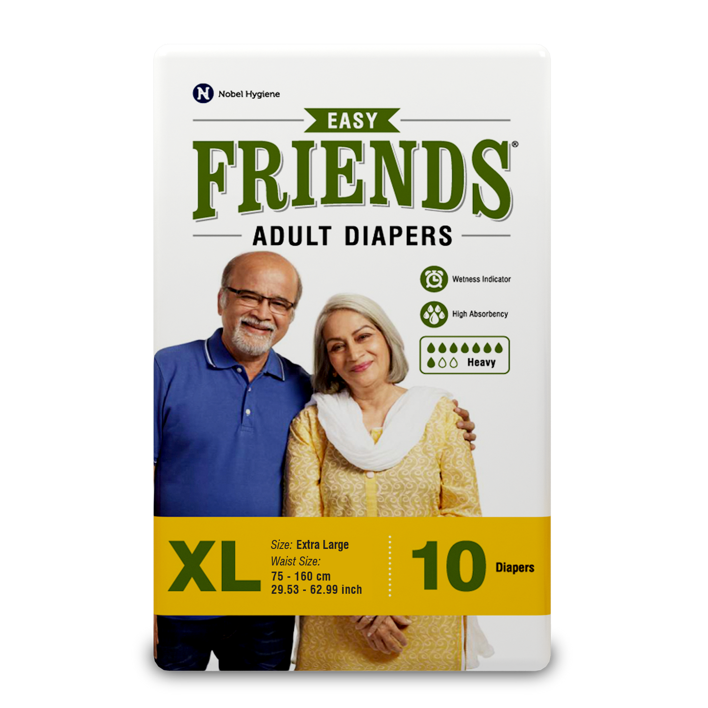 FRIENDS ADULT DIAPERS EASY 30' piece × 4 Case