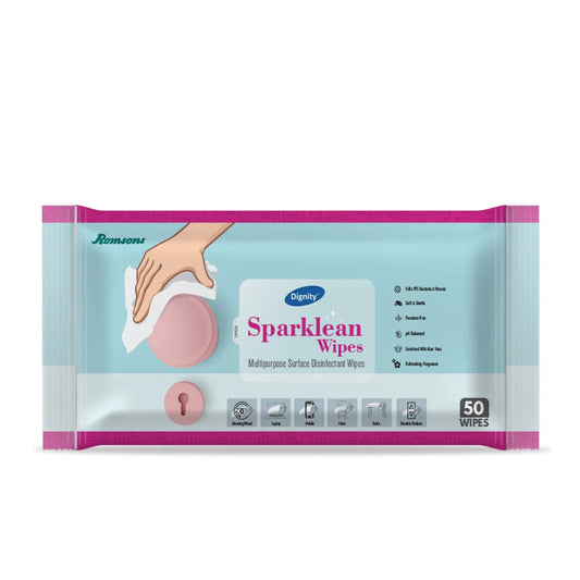 Dignity Sparklean Multipurpose Surface Cleansing Wipes (50 Wipes/Pack)