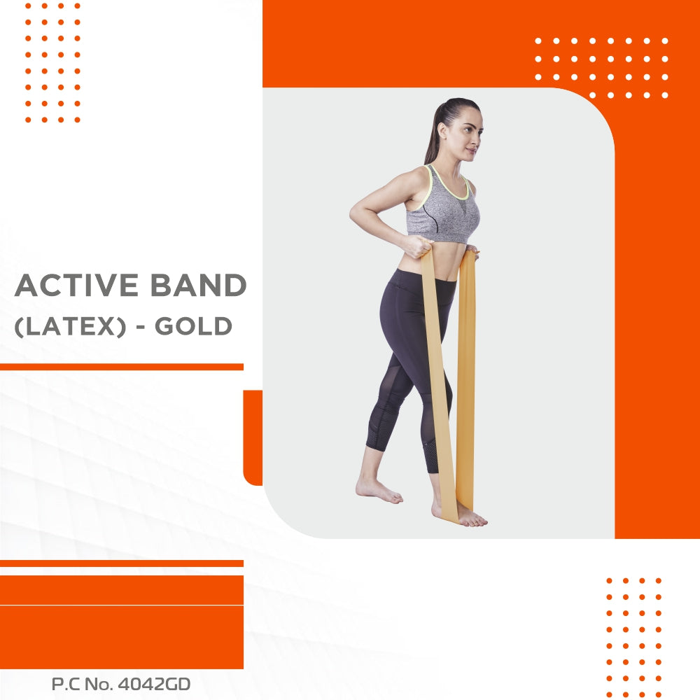 ACTIVEBAND PHYSICAL RESISTANCE BAND - GOLD 1.80 Mtrs