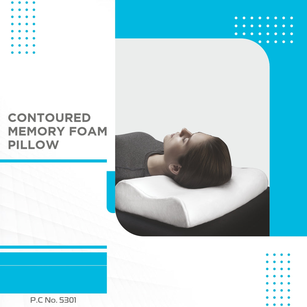 "NEW CONTOURED MEMORY FOAM PILLOW"