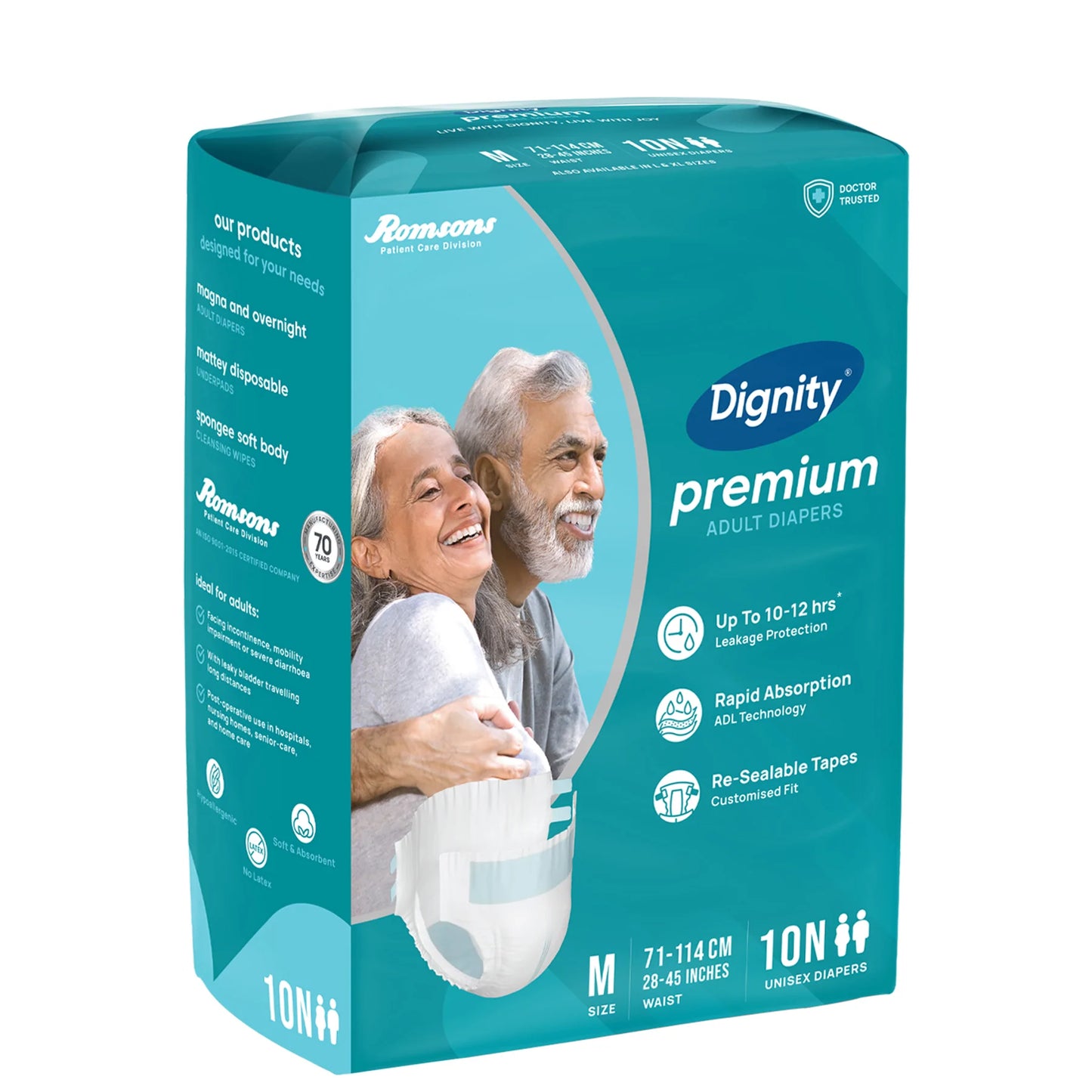 Dignity Premium Adult Diapers (10 Pcs/Pack)