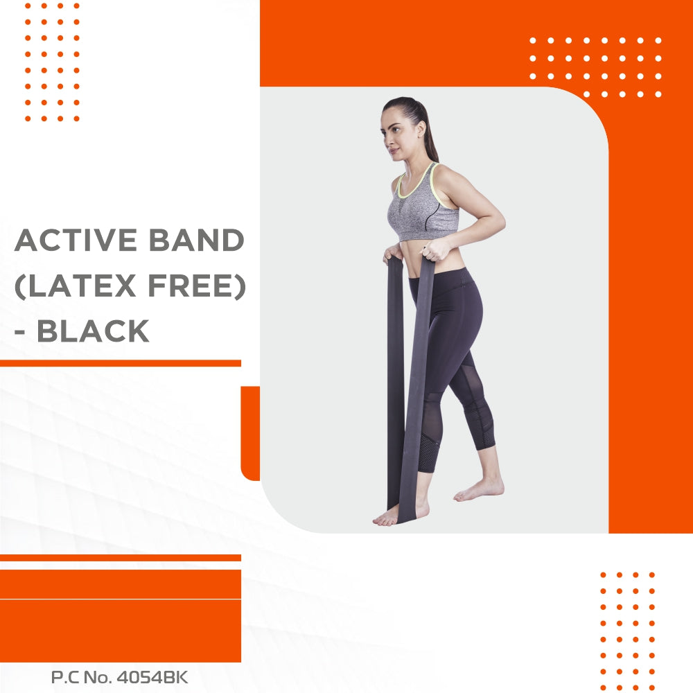 ACTIVEBAND PHYSICAL RESISTANCE LATEX FREE BAND - BLACK 150CMS