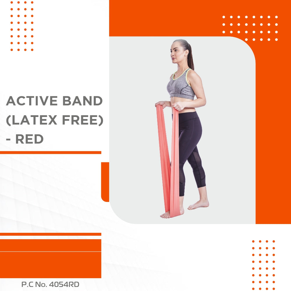 ACTIVEBAND PHYSICAL RESISTANCE LATEX FREE BAND - RED 150CMS