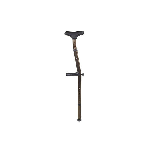 KosmoCare Dual Height Adjustable Aluminum Underarm Crutch (1 pc.) – Bronze
