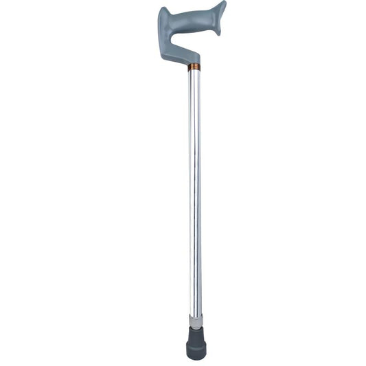 KosmoCare Regular Height Adjustable Walking Stick with V shaped Handle