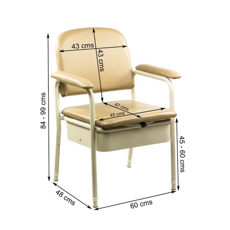KosmoCare Elegant Bedside Commode chair (RMU122)