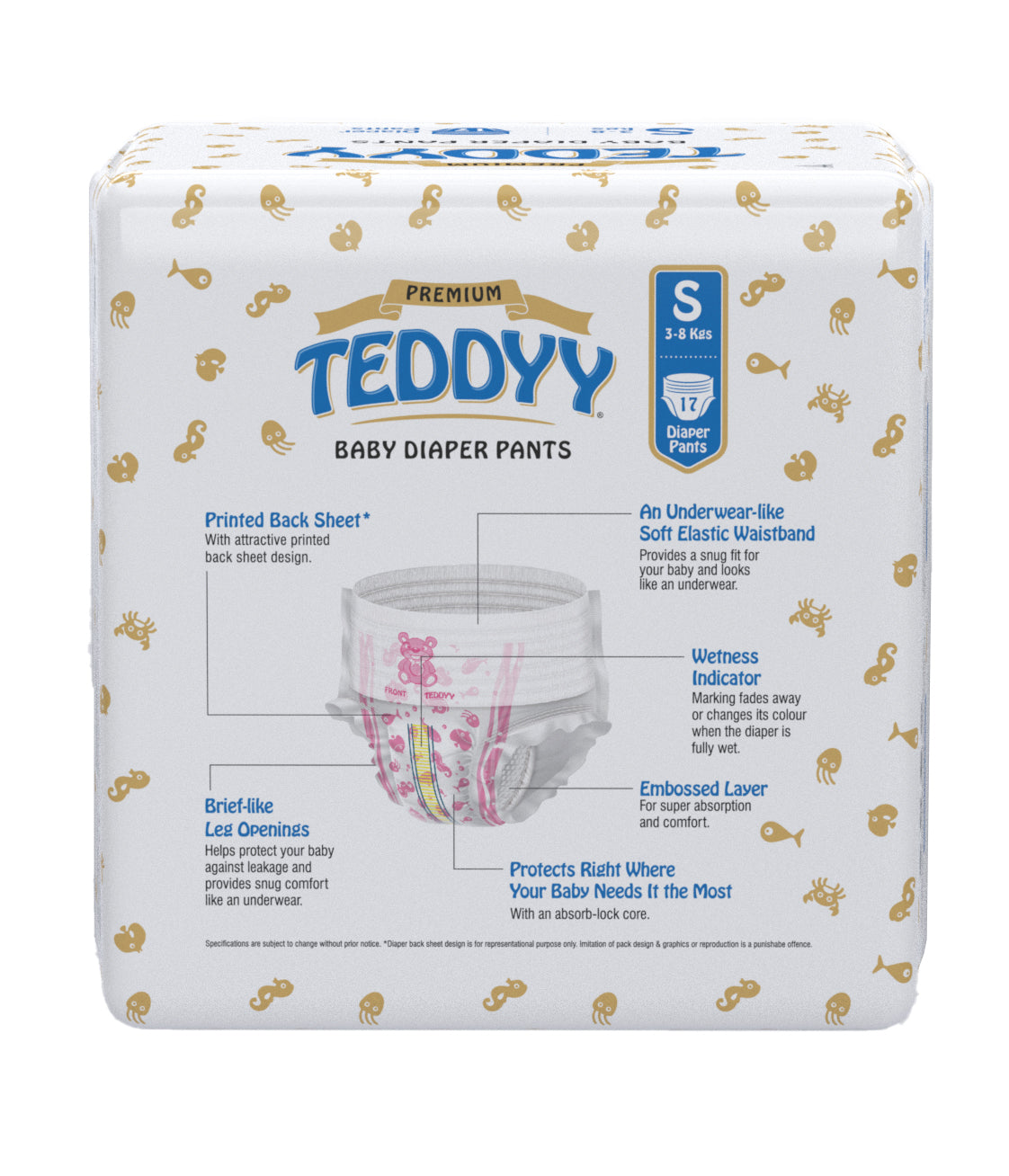 TEDDYY BABY PANTS PREMIUM 42's X 8 C