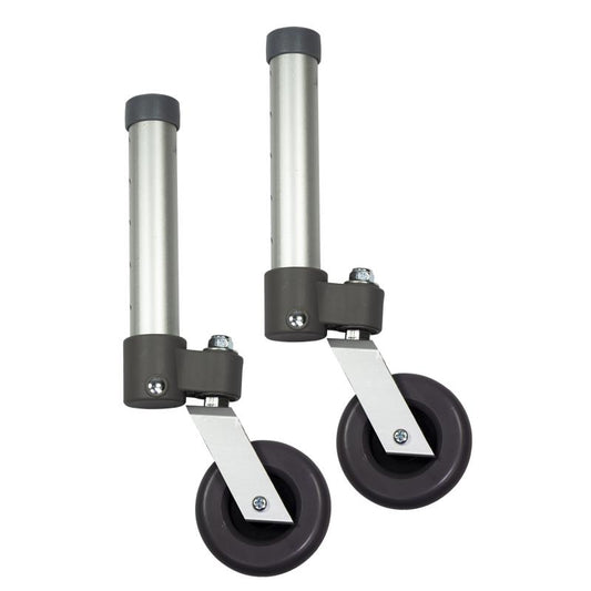 KosmoCare Swivel Wheels for Deluxe Folding Walker