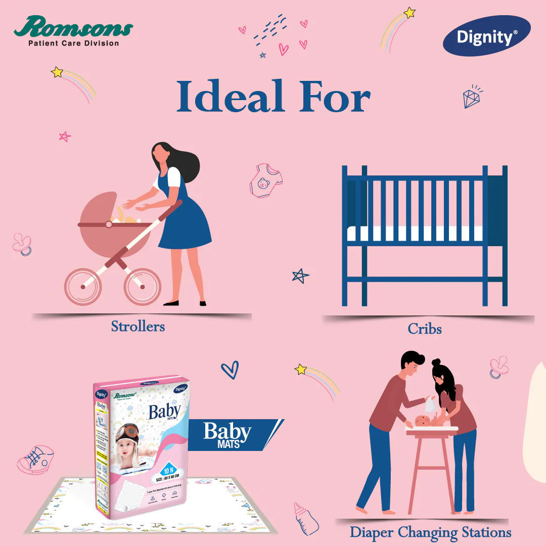 Dignity Disposable Baby Changing Mats (10 pcs/Pack)