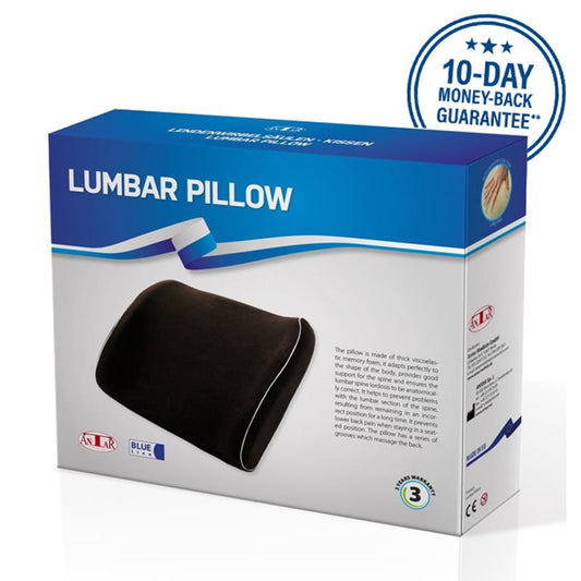 Memory Foam Lumbar Pillow BLUE LINE-AT03003