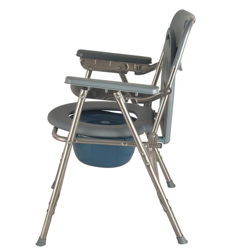 KosmoCare Stainless Steel Commode Chair with Lid (RMU126)